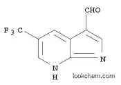 Molecular Structure of 1135283-53-2 (5-(trifluoromethyl)-1H-pyrrolo[2,3-b]pyridine-3-carbaldehyde)